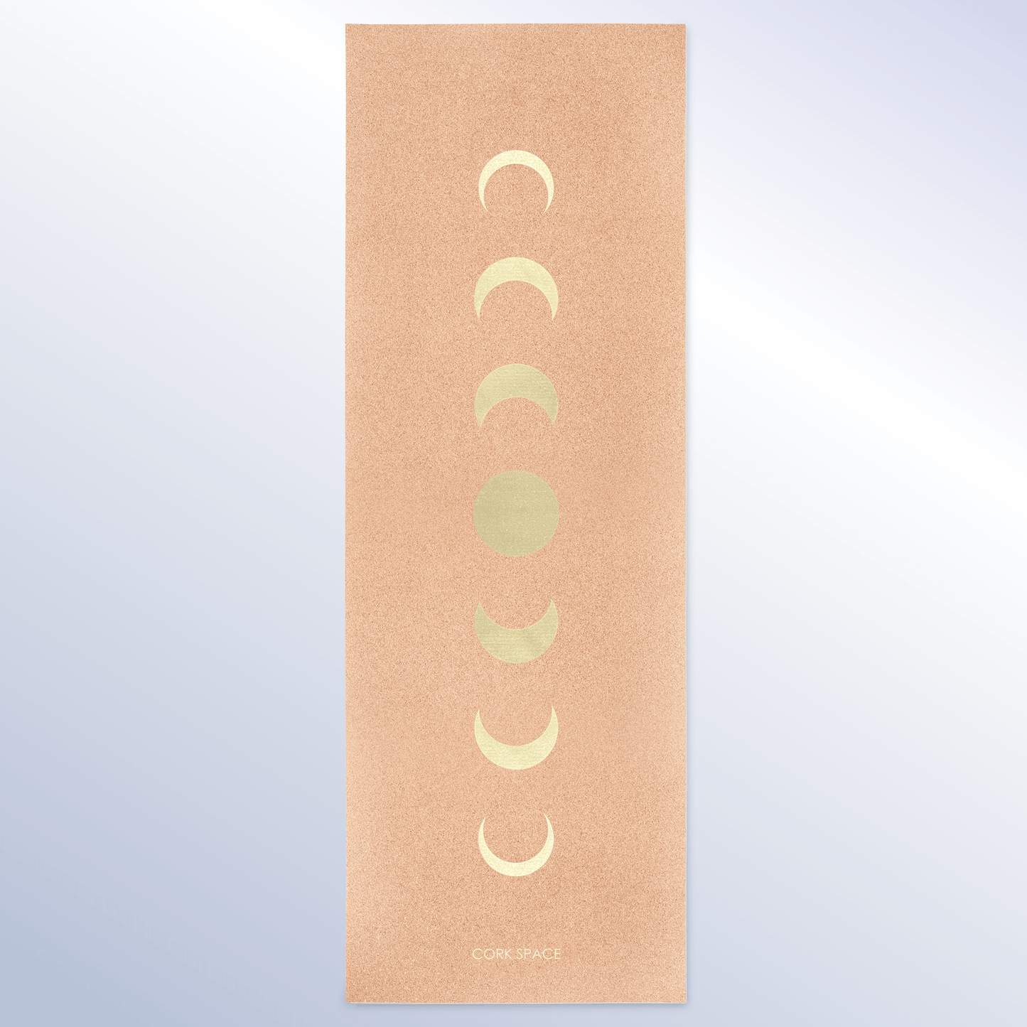 Large Golden Moon Cork Yoga Mat