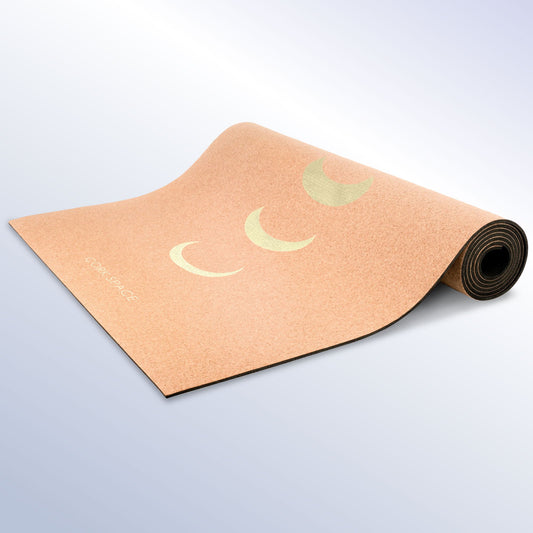 Cathe Lay-Flat Premium Natural Cork Extra Thick Exercise and Yoga Mat