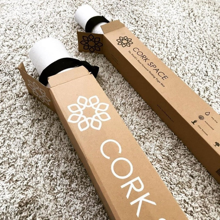 Cork space yoga mat online