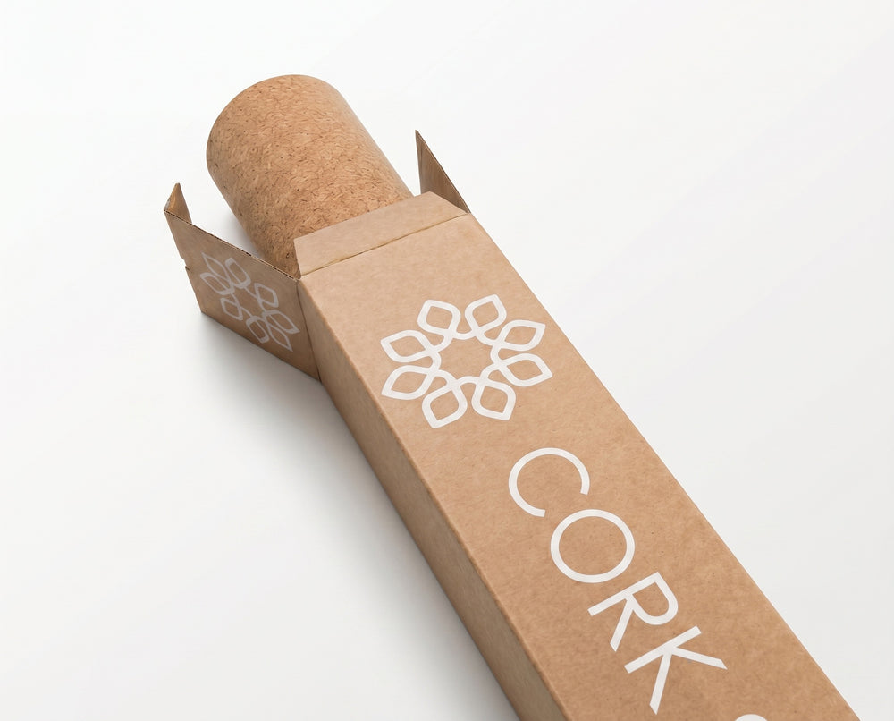 A Cork Space yoga mat, unboxed