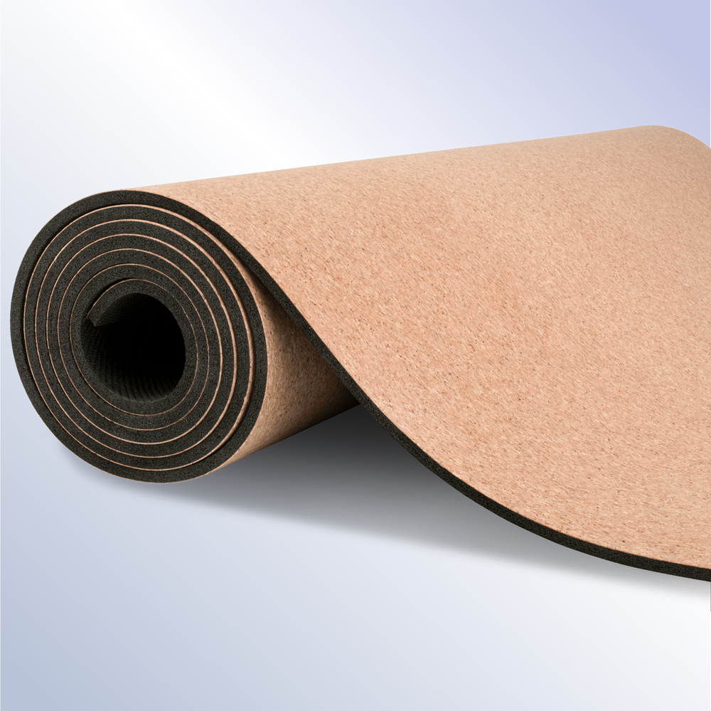 New sustainable yoga mat made out of cork & natural rubber