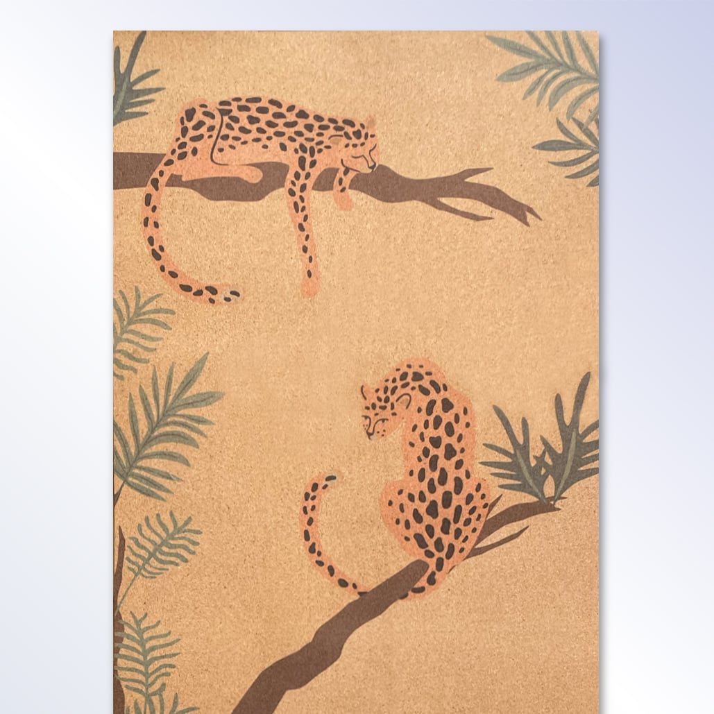 Kids Leopard Cork Yoga Mat