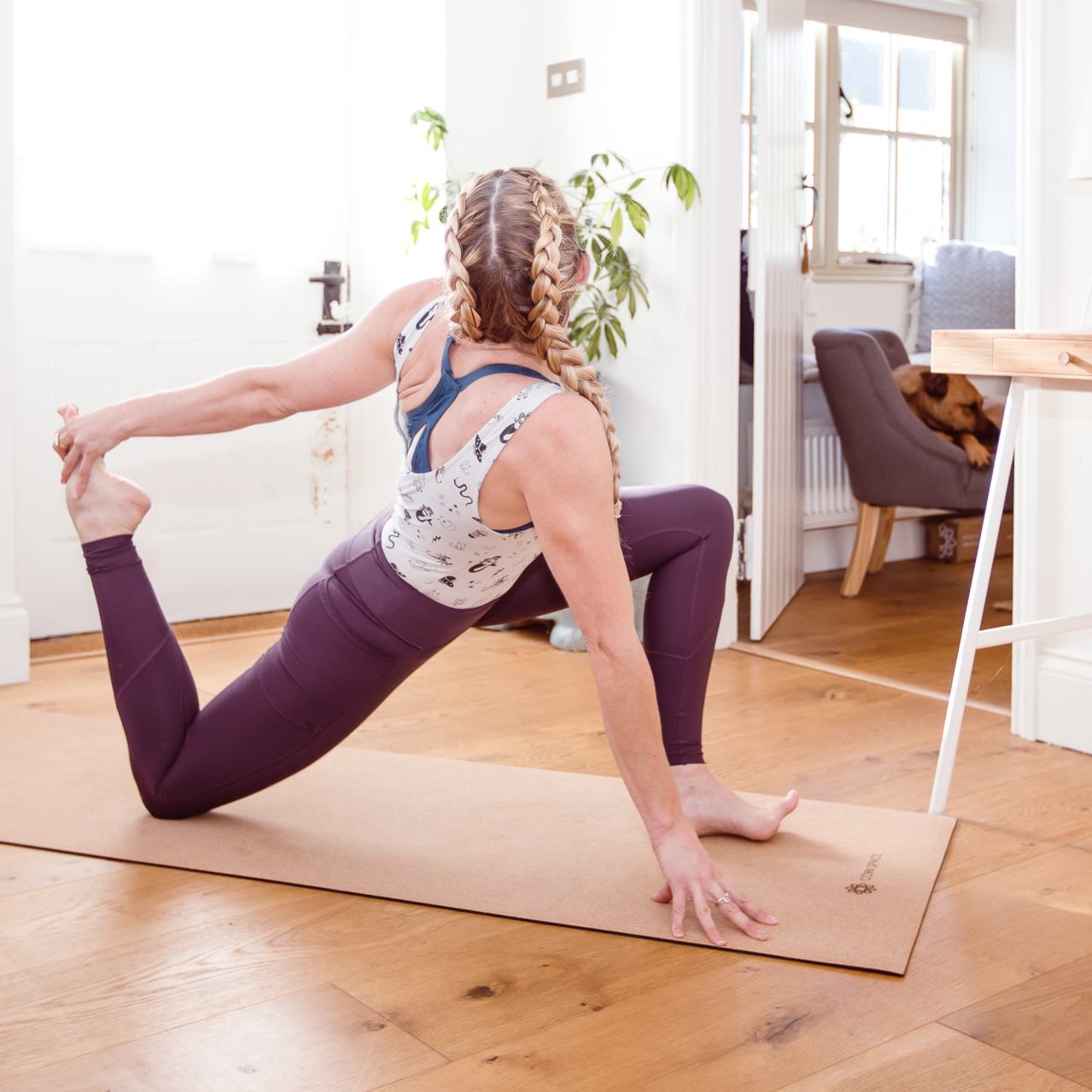 Yoga Mat Cork Recycle PLUS, For Yoga, Pilates