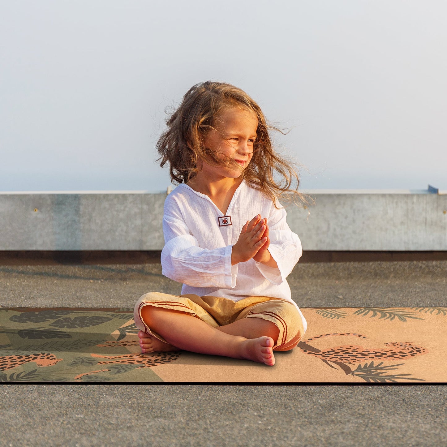 Kids Leopard Cork Yoga Mat