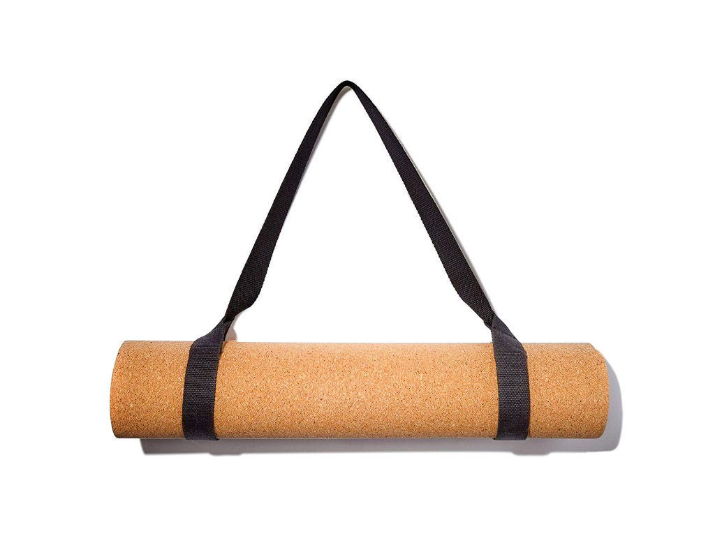 YOGA DOOD Cork Yoga Mat and Strap